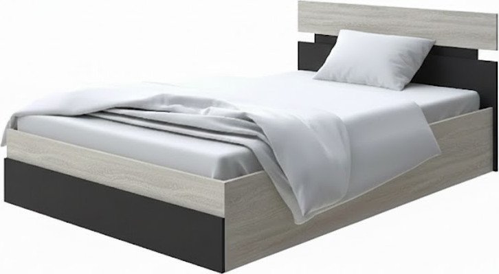 

Кровать PROxSON Milton с ПМ 80x190 (ясень шимо светлый/черный)