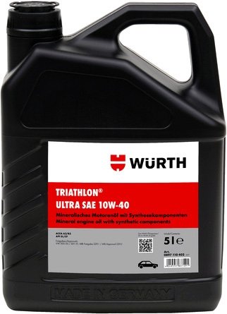 

Моторное масло Wurth Triathlon Ultra 10W-40 5л