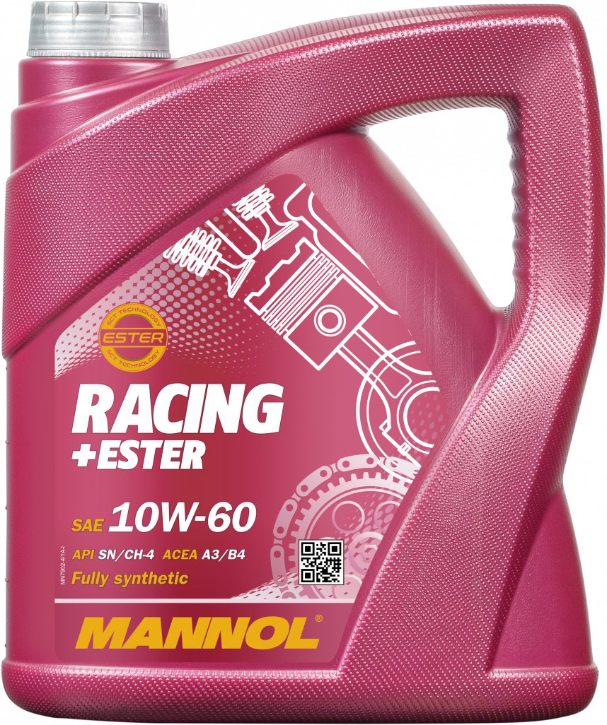 

Моторное масло Mannol Racing+Ester 10W-60 4л