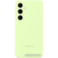 Чехол для телефона Samsung Silicone Case S24+ (лайм)