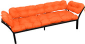 Дачный с подлокотниками 12170607 (оранжевая подушка)