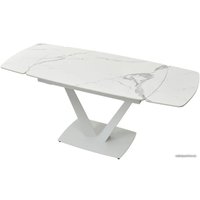 Кухонный стол M-City Alatri 120 Gloss 614M04391 (Staturio White Solid Ceramic/White)