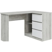 Офисный стол MLK Лори уни (дуб серый/белый)