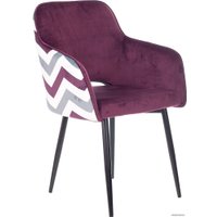 Стул Бюрократ CH-380F (сливовый зигзаг/черный)