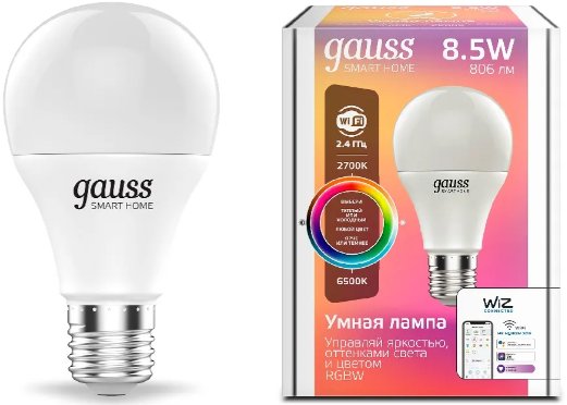 

Светодиодная лампочка Gauss Smart Home 1170112
