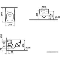 Унитаз подвесной Vitra Metropole 9820B003-7201