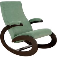 Кресло-качалка Glider Экси М (зеленый/венге)