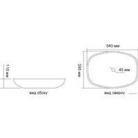 Умывальник Oliveeka TY335MGY (черный) в Гродно