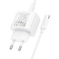 Сетевое зарядное Hoco CS54A USB Type-C (белый)
