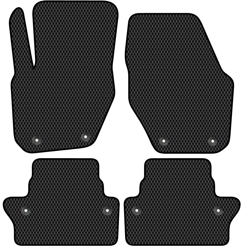 

Комплект ковриков для авто Alicosta Volvo S60 II (седан) 2010 - 2018 (черный, ромб)