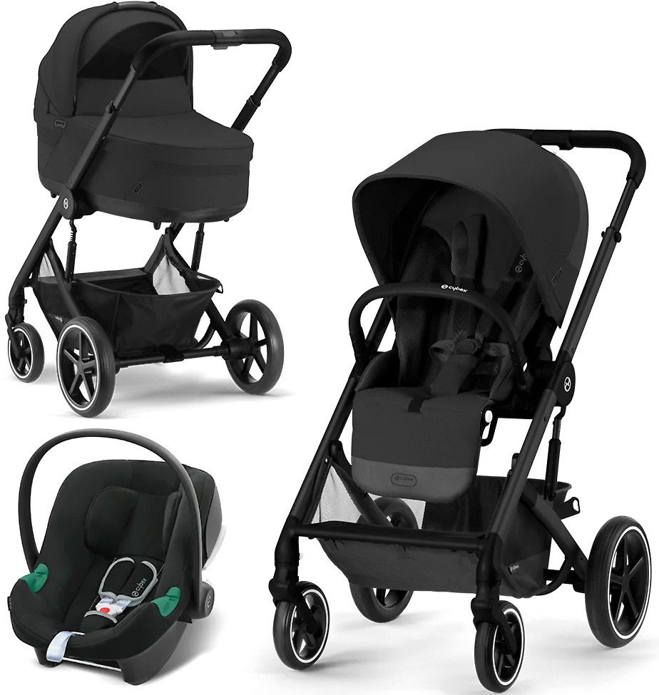 

Универсальная коляска Cybex New Balios S Lux (3 в 1, moon black)