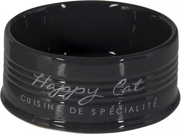 

Миска Duvo Plus Bowl Stone Happy Cat (черный)