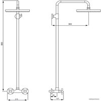 Верхний душ Istok life 402.977
