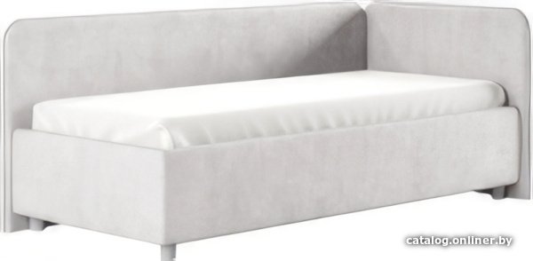 Кровать-тахта Сонум Capri R 90x200 (замша пепельный)
