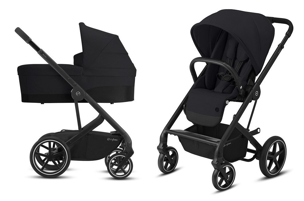 

Универсальная коляска Cybex Balios S Lux 2020 (2 в 1, черная рама, deep black)