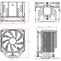 Кулер для процессора ID-Cooling SE-226-XT Black