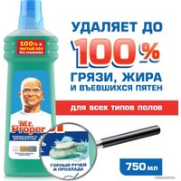 Средство для напольных покрытий Mr. Proper Горный ручей и прохлада 0.75 л