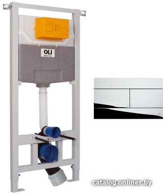 Инсталляция для унитаза OLI OLI120 Plus Механика + Slim (хром)