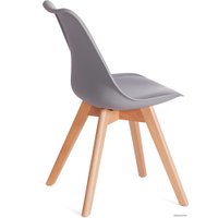 Стул TetChair Tulip дерево/пластик/экокожа (серый)