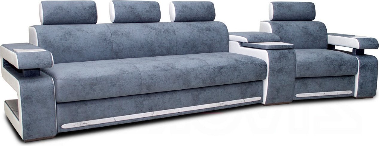 

Угловой диван ПетраМебель Марсель Люкс Левый (серый/глори 23/глори 25)