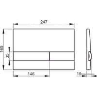 Панель смыва Alcaplast M1720-1