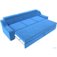 Диван Лига диванов Линдос (велюр, голубой)