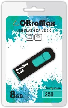 USB Flash OltraMax 250 8GB (бирюзовый) [OM-8GB-250-Turquoise]