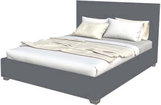 

Кровать Elmax Альба 140x200 с ПМ Газ-лифт Континентальная рама (Glory 24)