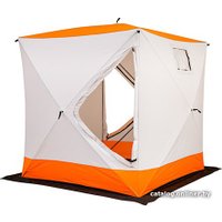 Палатка для зимней рыбалки Fish2Fish Куб в чехле (белый/оранжевый)