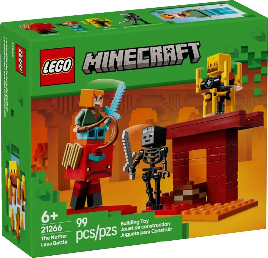 Конструктор LEGO Minecraft 21266 Битва за лаву Нижнего мира