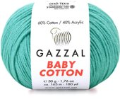 Baby cotton 3444 50 г 165 м (бирюзовый)