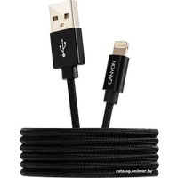 Кабель Canyon MFI-3 CNS-MFIC3PB USB Type-A - Lightning (1 м, черный)