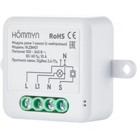 Реле Hommyn zigbee 1 канал RLZBN01 (с нейтралью)