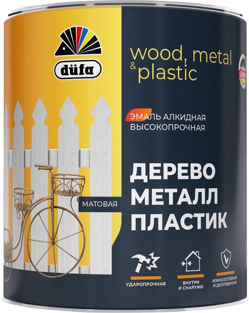

Эмаль Dufa Алкидная база 1 (750 мл, белый)