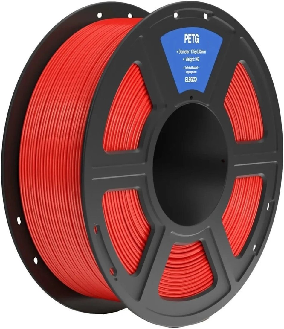 Филамент Elegoo PETG (1.75 мм, 1 кг, красный)