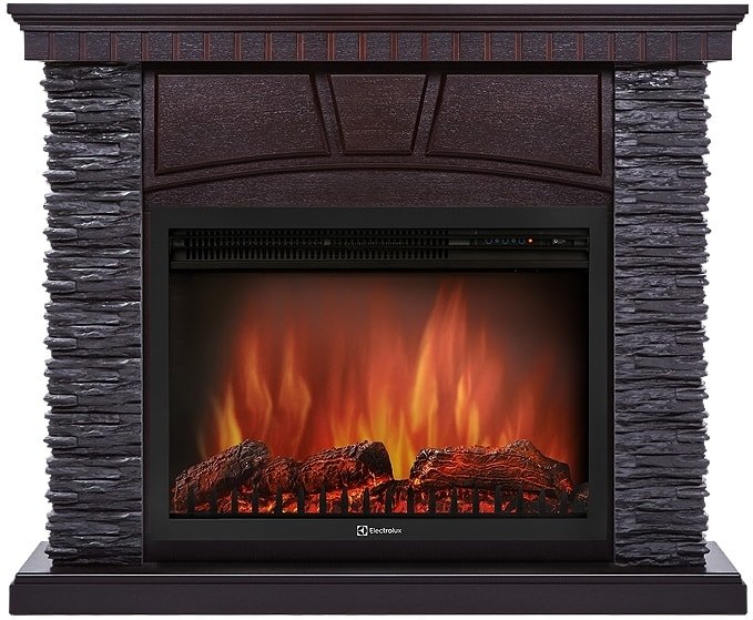 

Портал Firelight Porto 25U (угловой, камень черный/шпон венге)