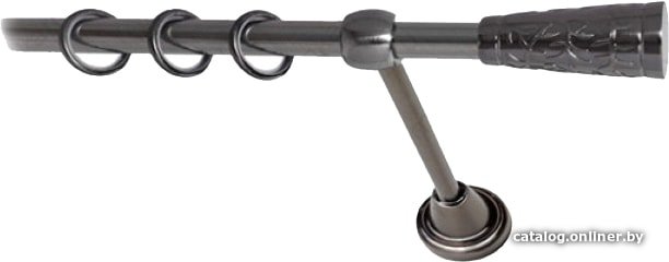 

Карниз для штор Lm Decor Византия (антрацит, гладкая, 1.8м 16мм, 1 ряд)