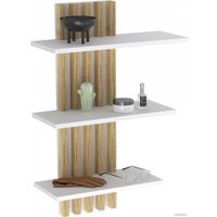 Полка Интерлиния LG-16 (белый платинум/дуб золотой)