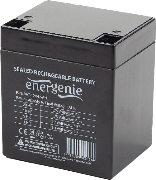 

Аккумулятор для ИБП EnerGenie BAT-12V4.5AH
