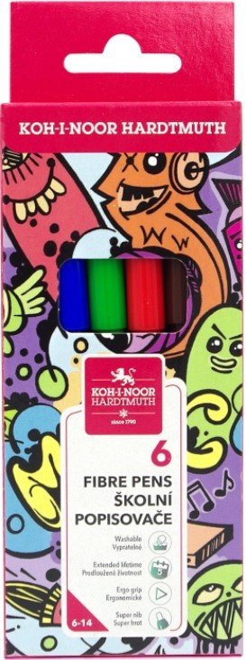 

Фломастеры Koh-i-Noor Hardtmuth 771002JF23KS (6 шт)