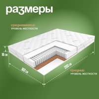 Матрас ЭОС Идеал 1а/2 160x200+Samsara Одуванчики Dark Евро 220-24 в Солигорске