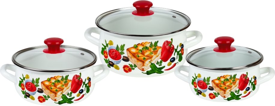 

Набор кастрюль КМЗ Запеканка-1-Экстра 61094 (белый)