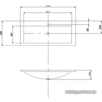 Умывальник Акватон Премьер М 100 100x45 [1A70473KPR010]