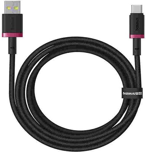 

Кабель Baseus Dura Series Fast Charging Cable USB Type-A - USB Type-C 60W (1 м, черный/красный)