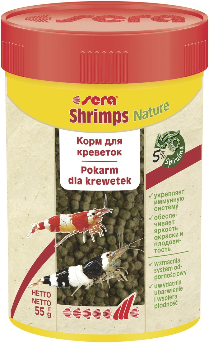 

Сухой корм Sera Shrimps Nature 55 г