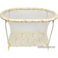 Игровой манеж Globex Овал (бежевый)