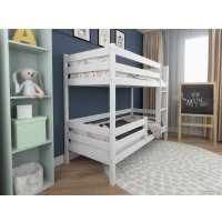 Двухъярусная кровать EcoWood Моритц 2 80х200 с бортиком ECO.001.00042.80-200.W