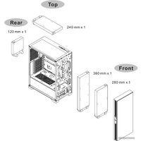 Корпус Thermaltake Versa T25 TG CA-1R5-00M1WN-00