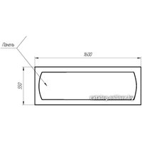 Ванна 1Марка Vita 160x70 (с каркасом)