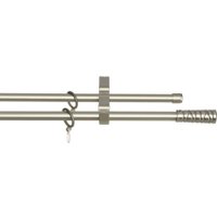 Карниз для штор Sundays Home Лайт Мозаика 16мм+16мм двухрядный (сатин, 2.4м)